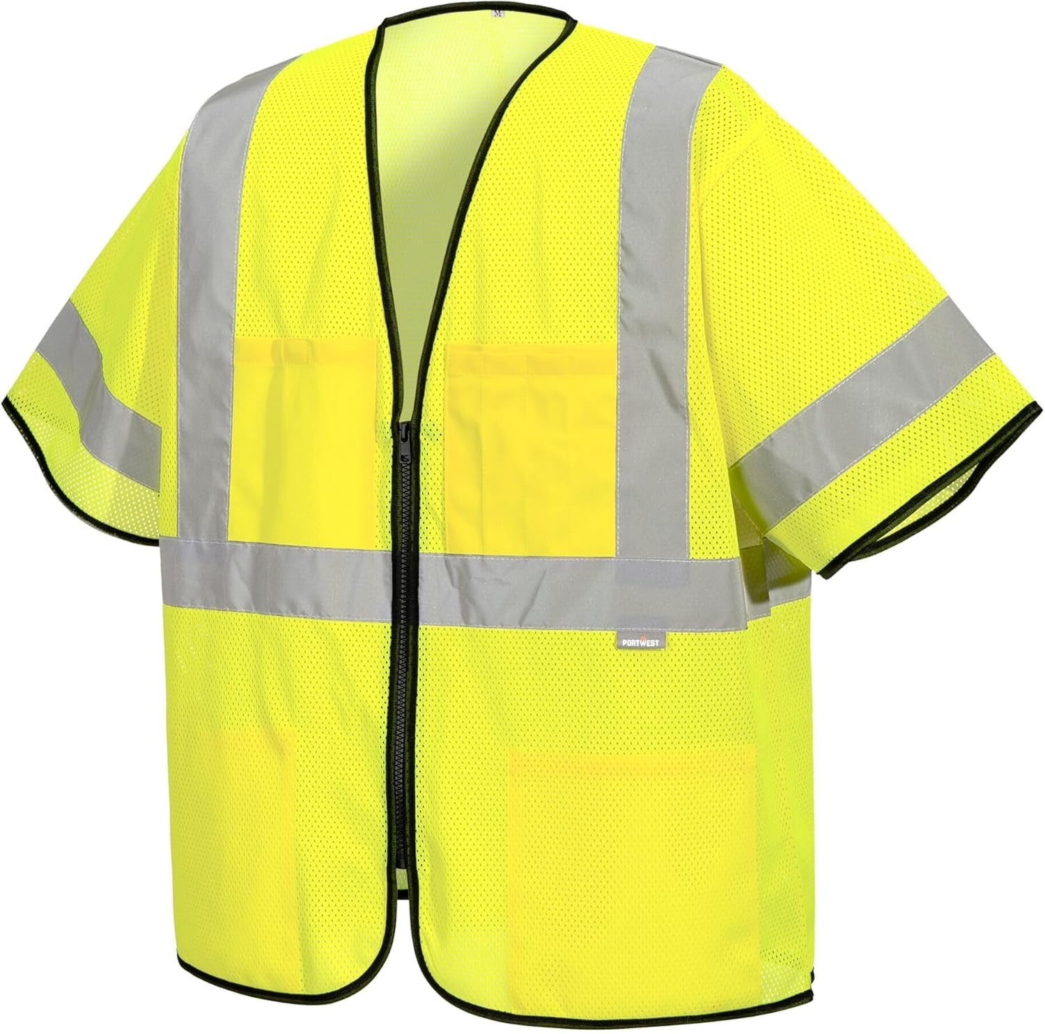US397 Hi Vis Tampa Mesh Class 3 Vest Safety Waistcoat Lightweight Breathable Reflective Workwear High Visibility