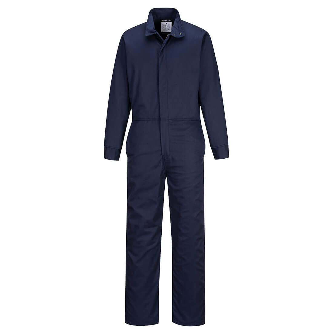 FR505 Men'S FR Coveralls - Bizflame 88/12 Flame Resistant Safety Workwear Coveralls Navy, X-Large