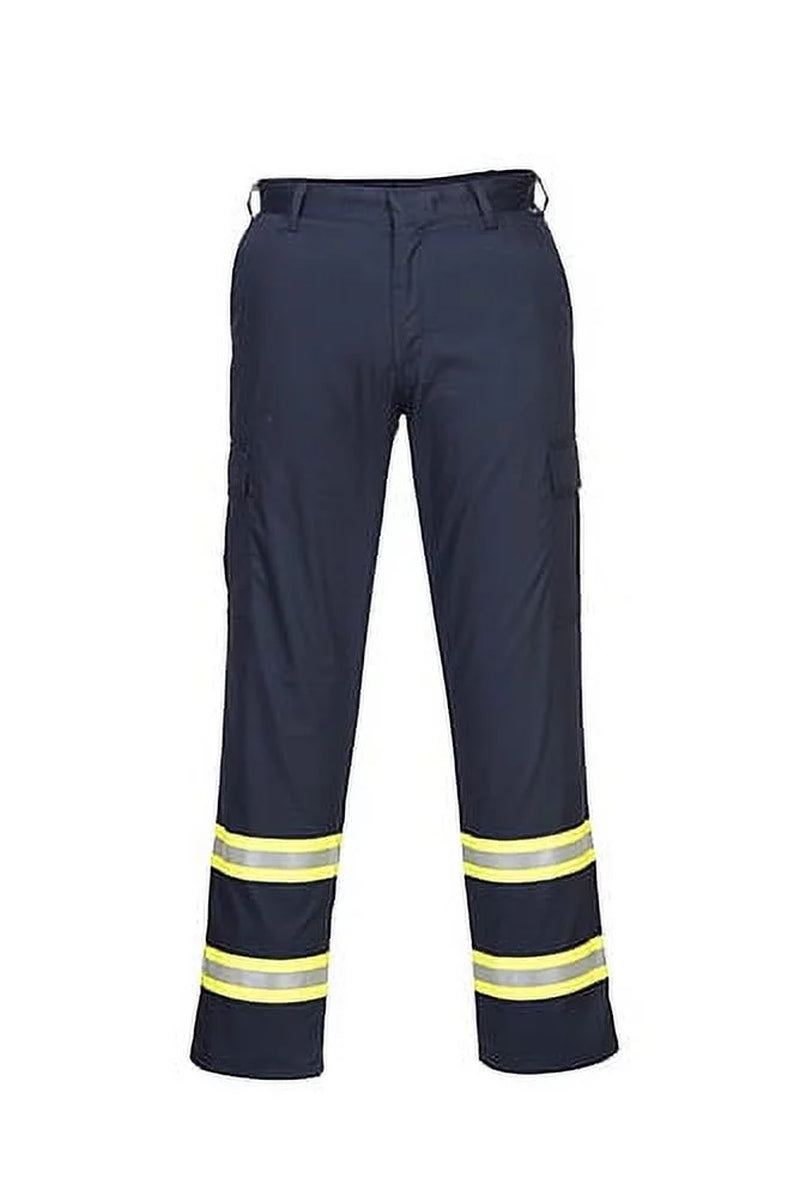 F127 Mens Modern Reflective Iona Extra Work Pants Navy, 46-KarWorkwear