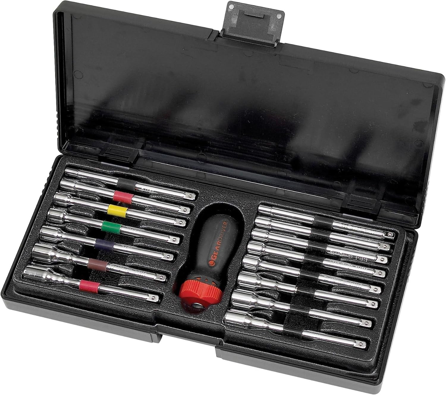 16 Piece Ratcheting Nutdriver Set | SAE & Metric | 8916D