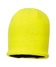 FR18 Mens FR Knitted Hi-Vis Safety Hat Yellow-KarWorkwear