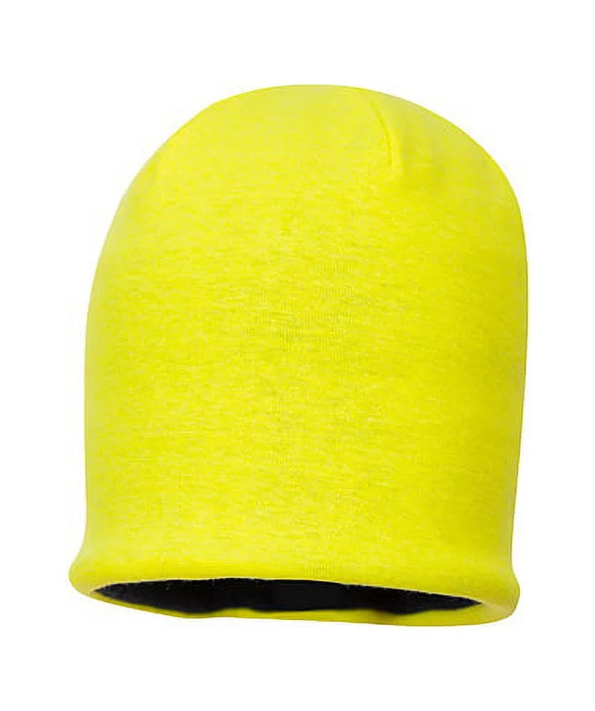 FR18 Mens FR Knitted Hi-Vis Safety Hat Yellow-KarWorkwear