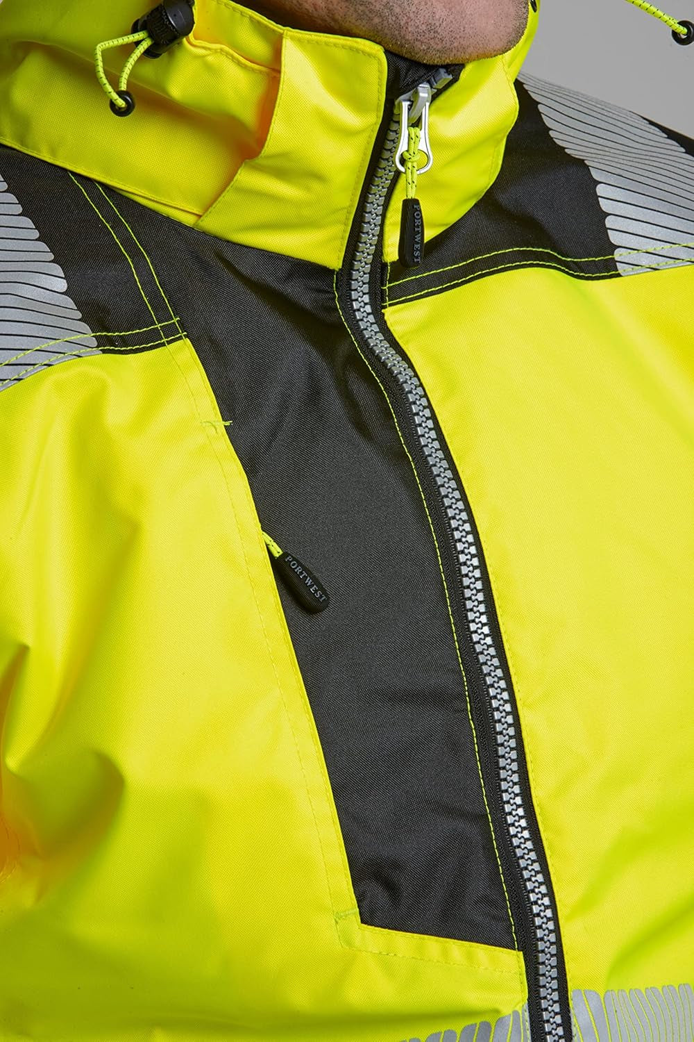 PW3 Hi-Vis Winter Jacket Work Safety Protective Reflective Waterproof Coat ANSI 3, XXL