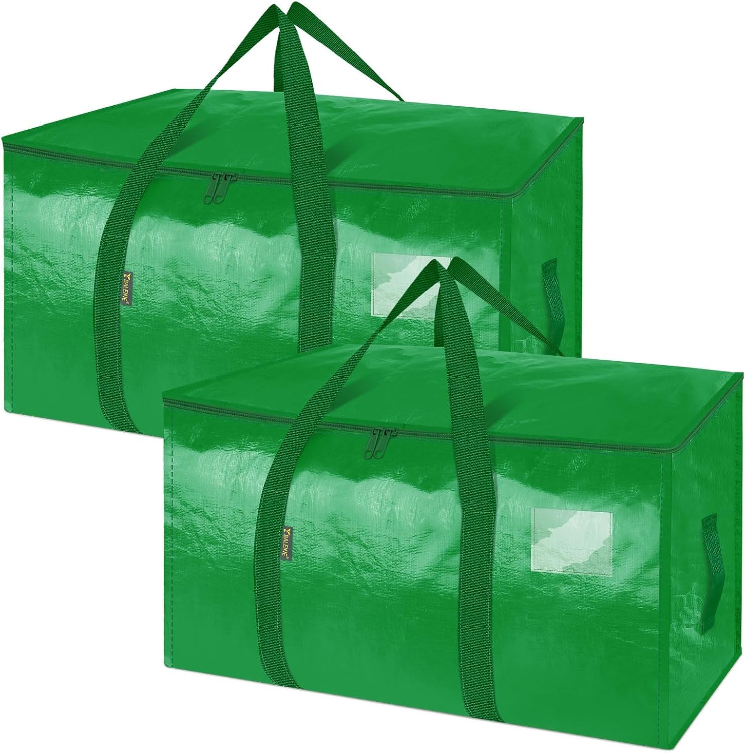 8-Pack Oversized Moving Bags with Reinforced Handles, Heavy-Duty Storage Tote for Clothes, Moving Supplies (Black, 8-Pack)