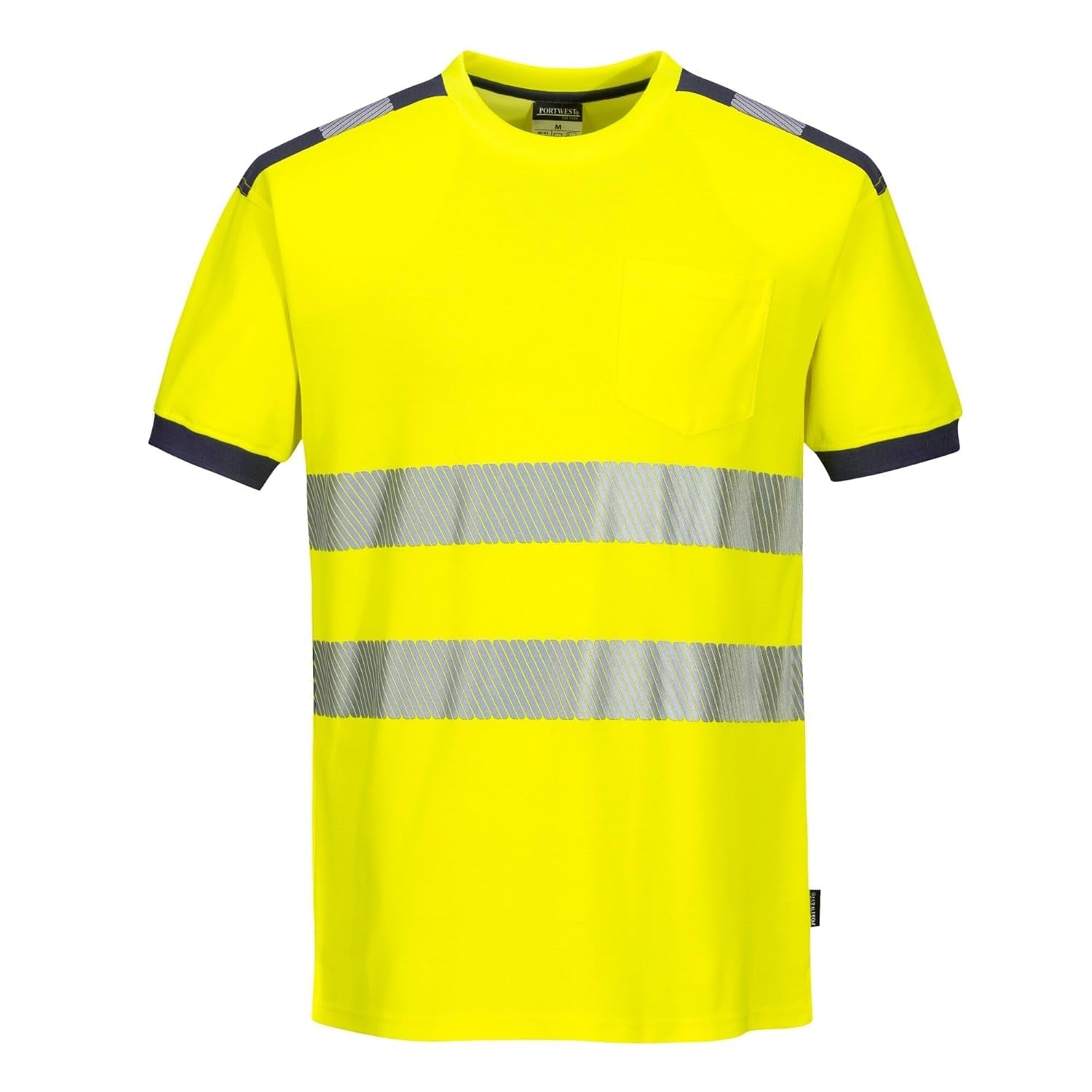 PW3 Hi-Vis T-Shirt S/S - T181, Yellow/Black, 3XL
