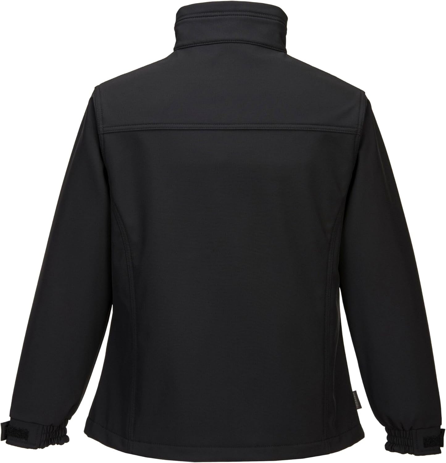 TK41 Womens Softshell Jacket Windproof Water Resistant 3 Layer Fleece Lined Design, Black, L
