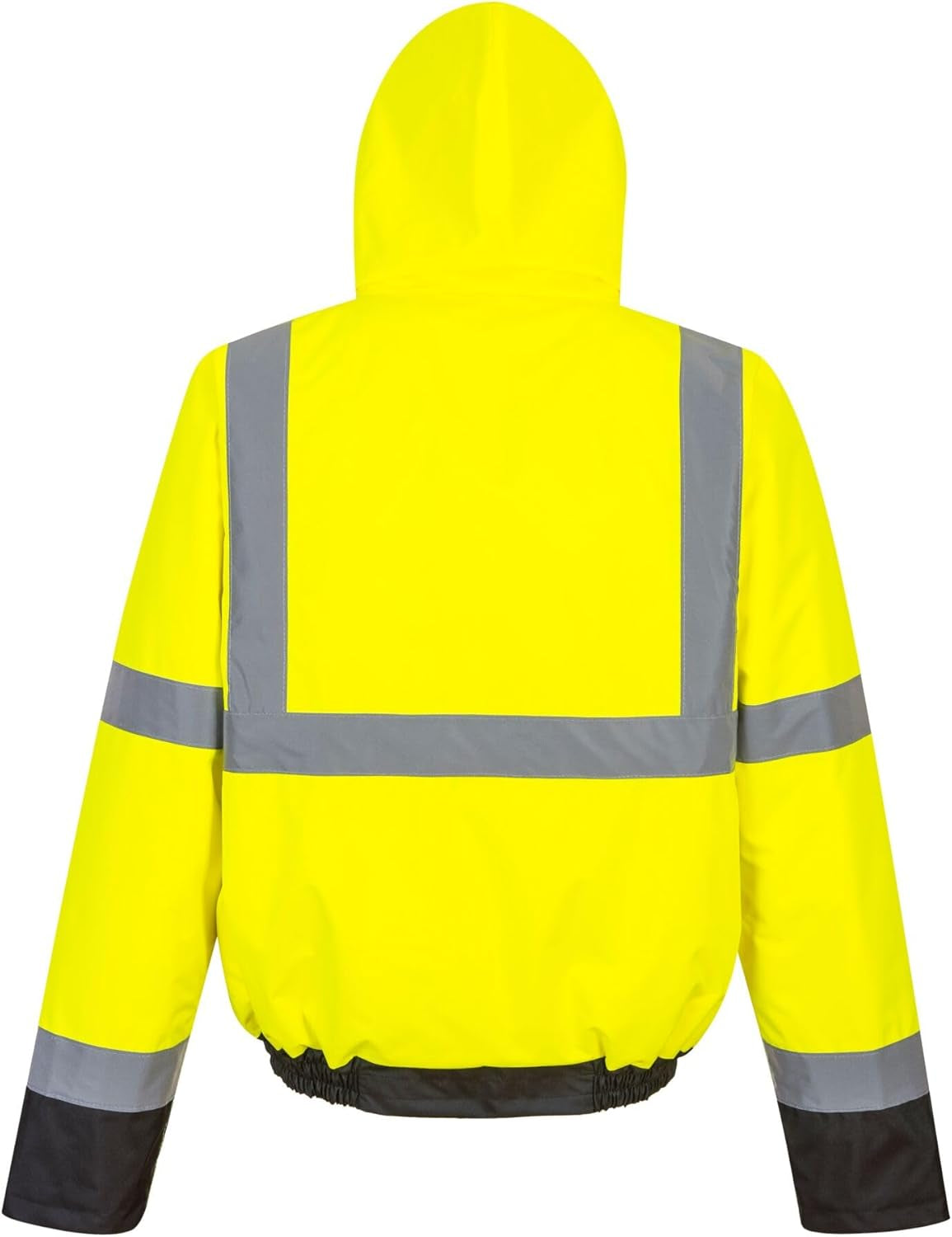 Hi-Vis Two-Tone Bomber Jacket Viz Insulated Safety Visability Work Wear Rain ANSI 3