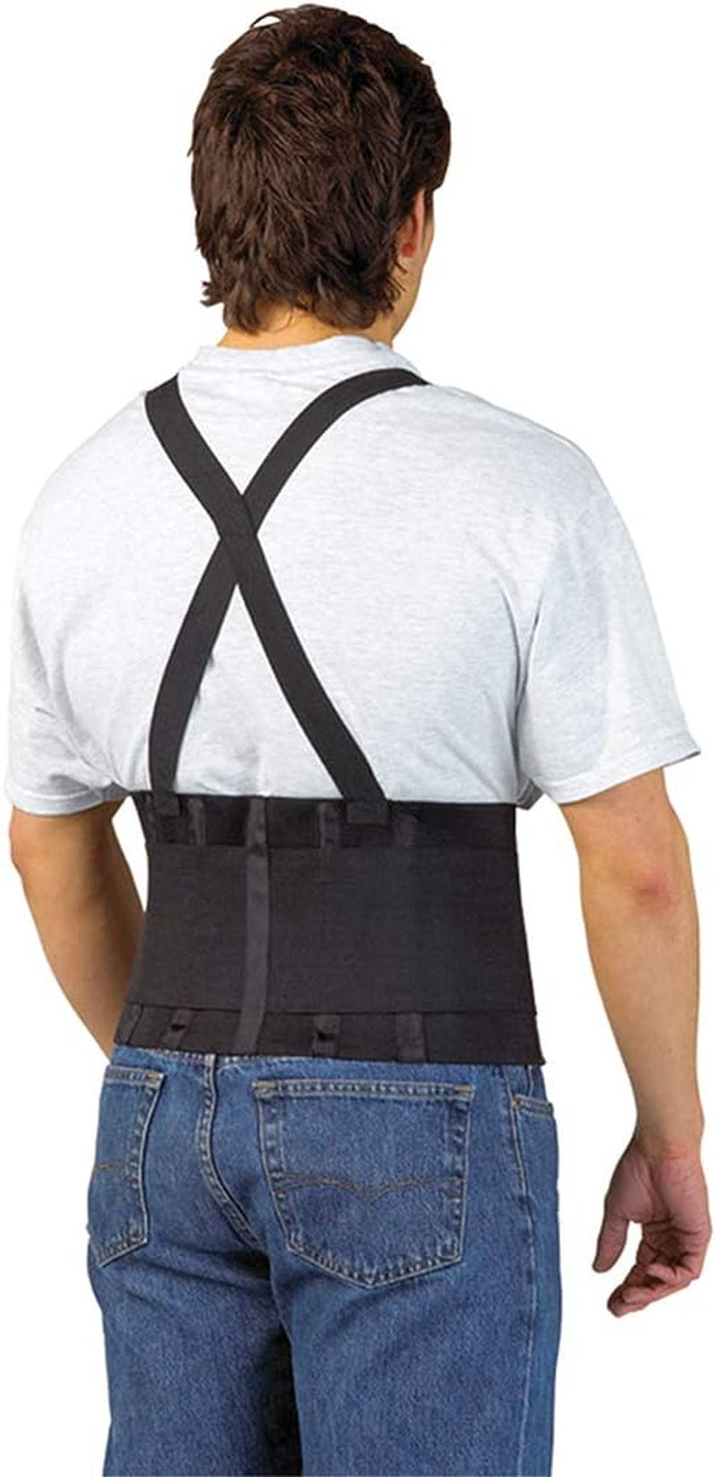 Support Belt Safety Heavy Work Lifting Protection Back Waist Strap Brace, Large