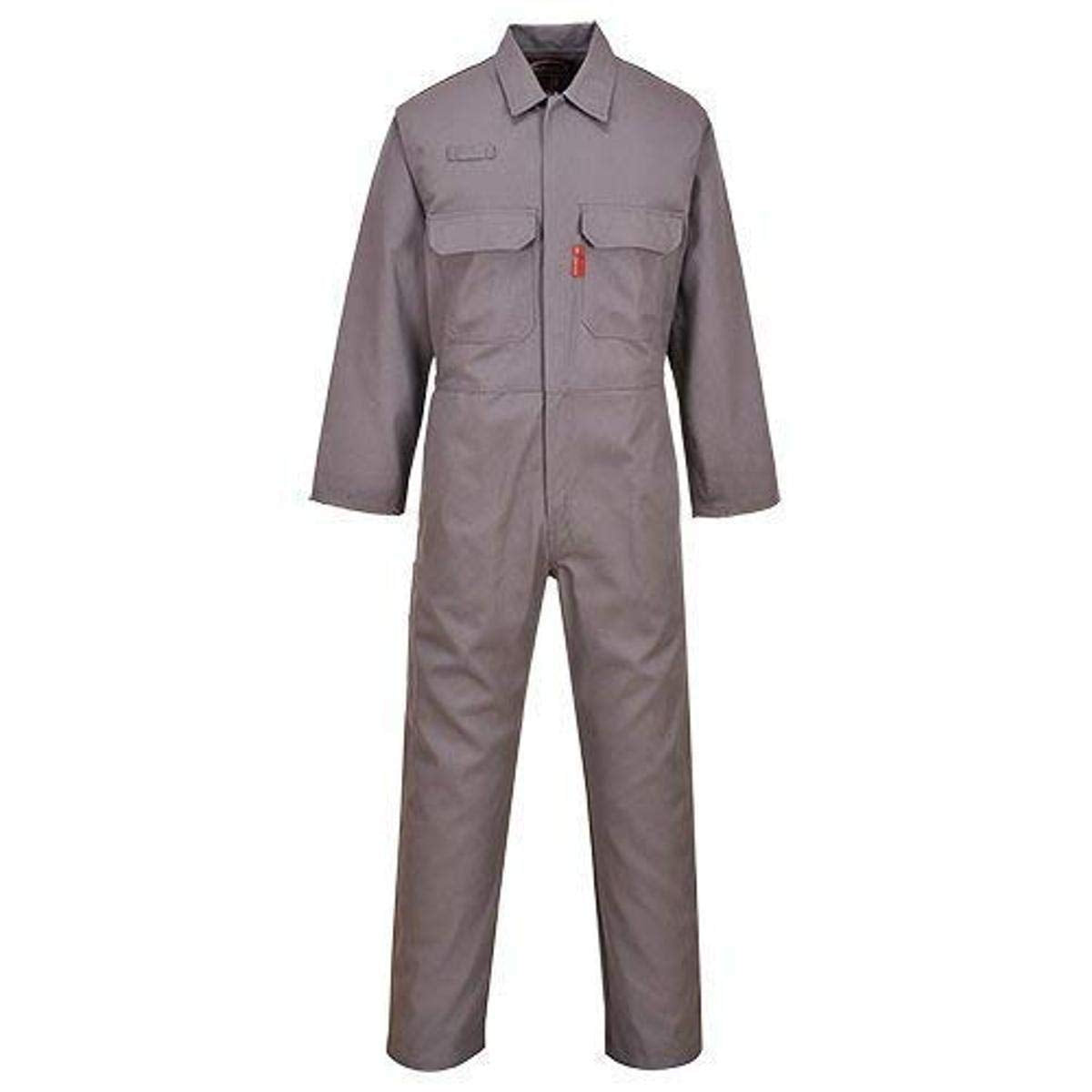 UBIZ1 Bizweld Flame Resistant Coveralls for Welding, Protective Safety FR Workwear Coveralls Black, Large