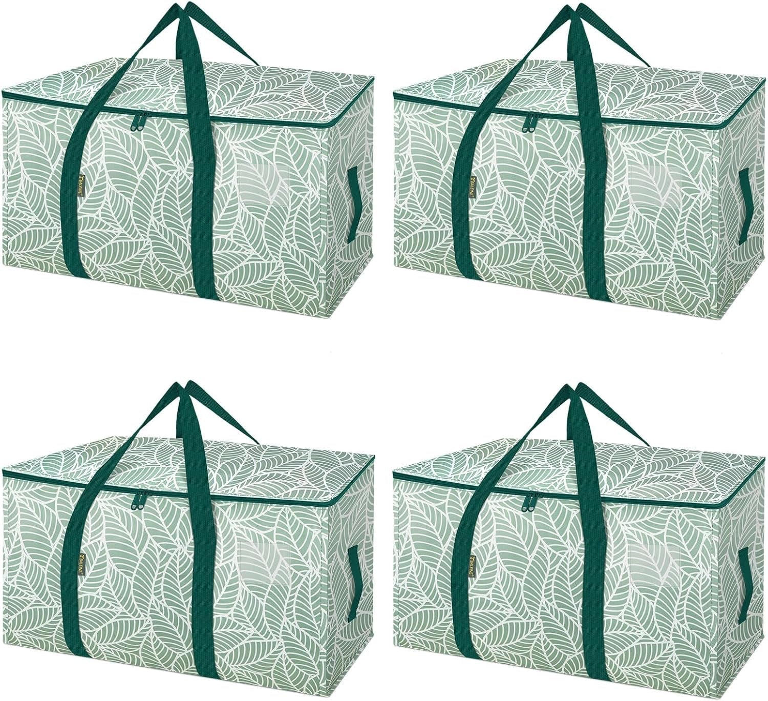 8-Pack Oversized Moving Bags with Reinforced Handles, Heavy-Duty Storage Tote for Clothes, Moving Supplies (Black, 8-Pack)