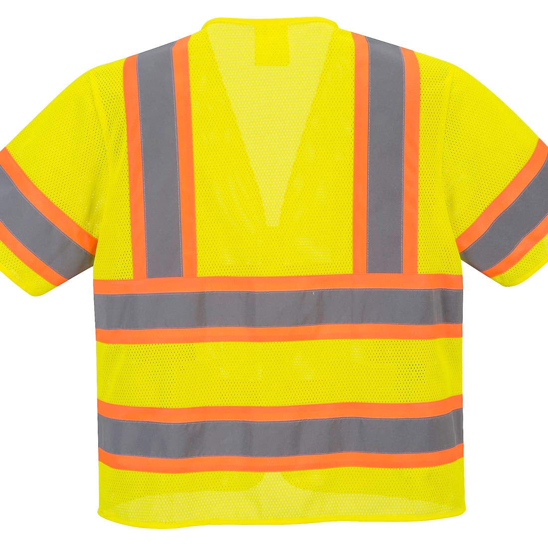 Augusta Sleeved Hi-Vis Vest Visibility Reflective Safety Security Work Top ANSI 3, Yellow, 7XL