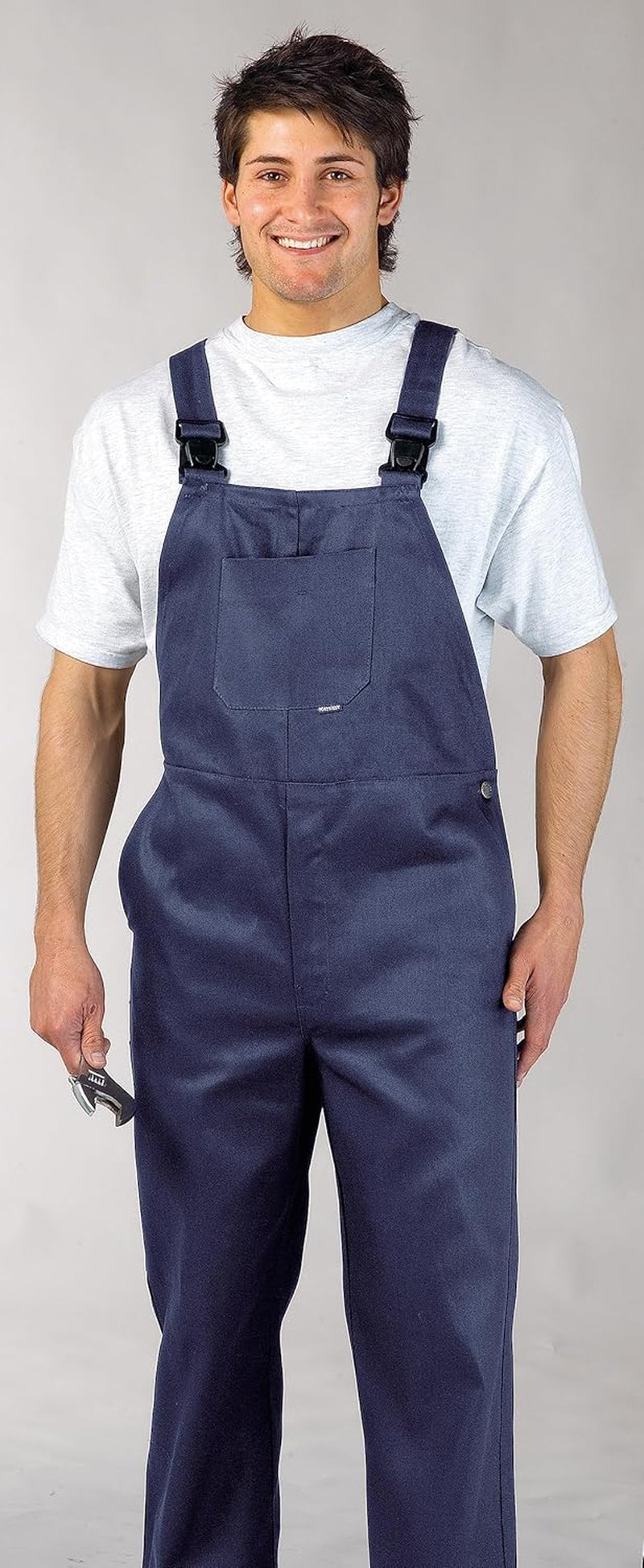 C881 Men'S Adjustable Cotton Bib and Brace Overalls