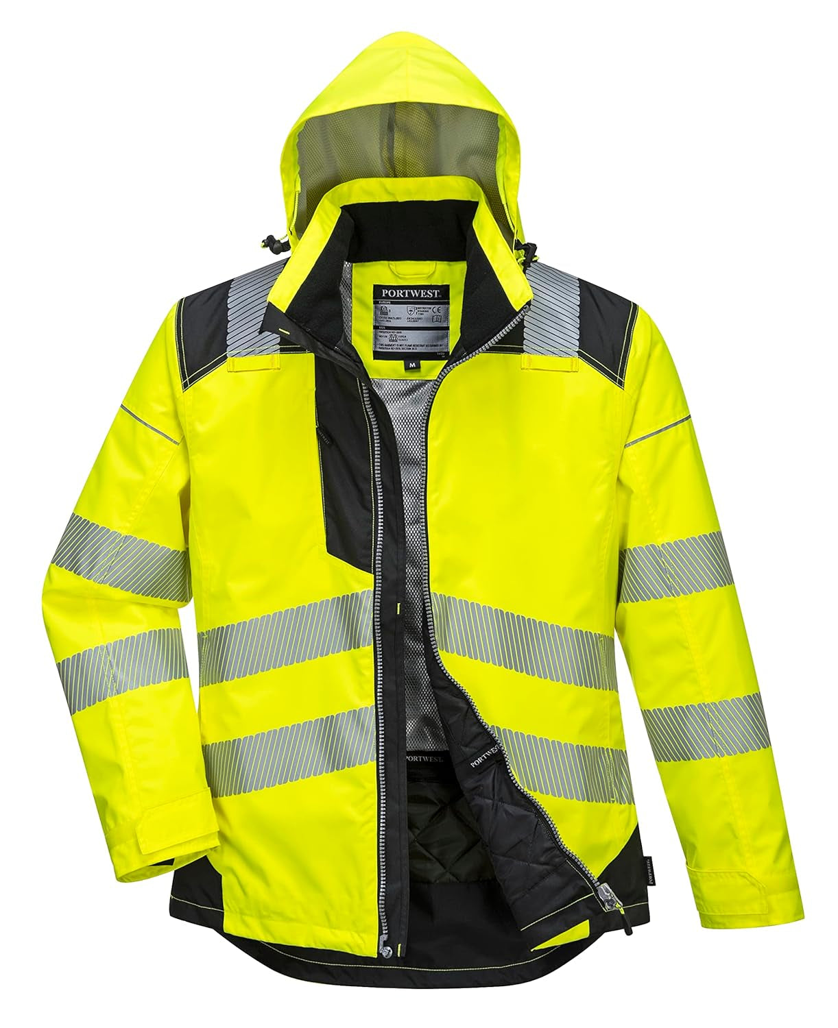 PW3 Hi-Vis Winter Jacket Work Safety Protective Reflective Waterproof Coat ANSI 3, XXL