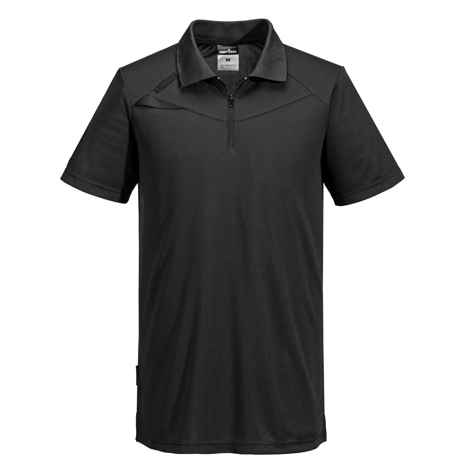 DX410 Men'S DX4 Polo Shirt - Short Sleeve Slim Fit Design All Black, Small