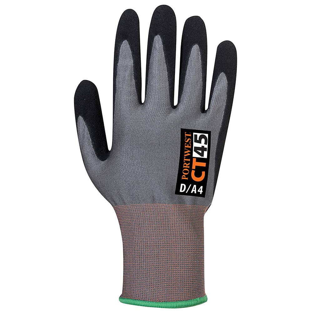 CT45 Cut Resistant D18 Nitrile Gray/Black, X-Large