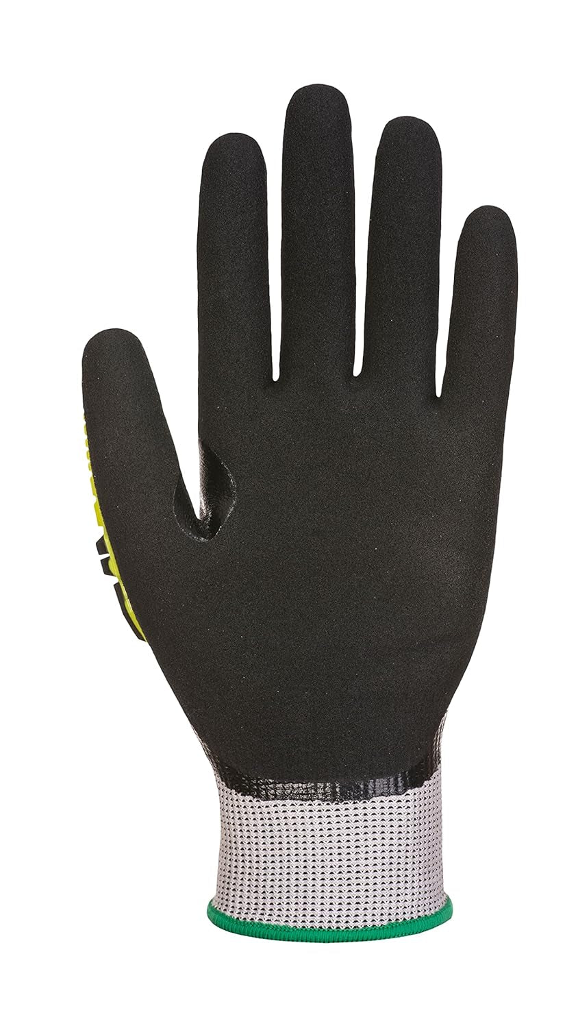 AP55 anti Impact Waterproof Safety Work Gloves - Cut Resistant and Impact Reducing Protective Work Gloves Grey/Black, Medium
