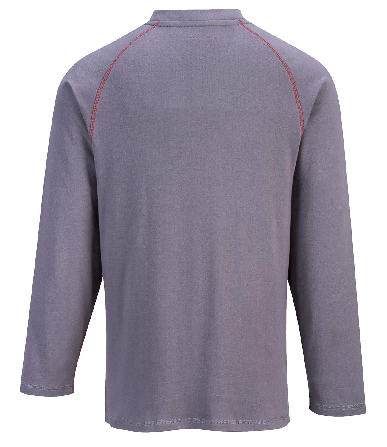 FR01 Mens Flame Resistant Bizflame Long Sleeved Crew Neck T Shirt ASTM, Gray, XXXL