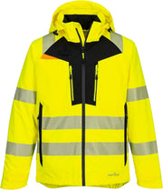 DX462 Men'S DX4 Waterproof Hi Vis Rain Jacket Safety Workwear Hooded with Pockets