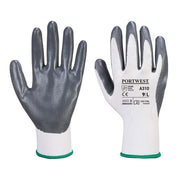 A310 Flexible Grip Nitrile Glove Gray/White, X-Large