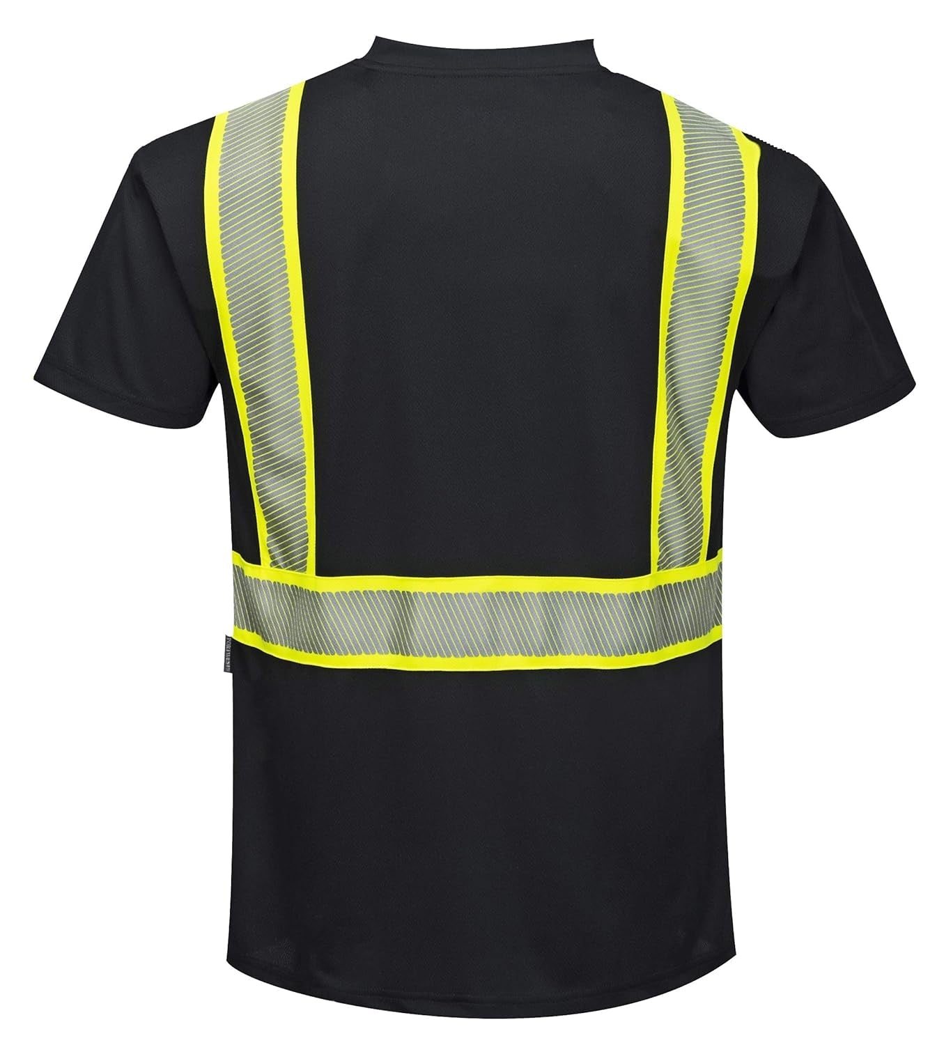 S396 Iona Short Sleeve Safety Work T Shirt with Hivis Reflective Tape, 6XL
